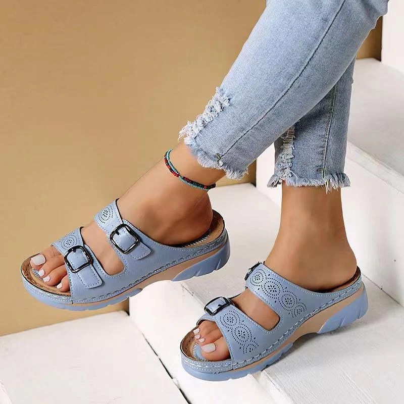 Orthopaedic Women's Comfort Sandals with Gel Sole – Sofia