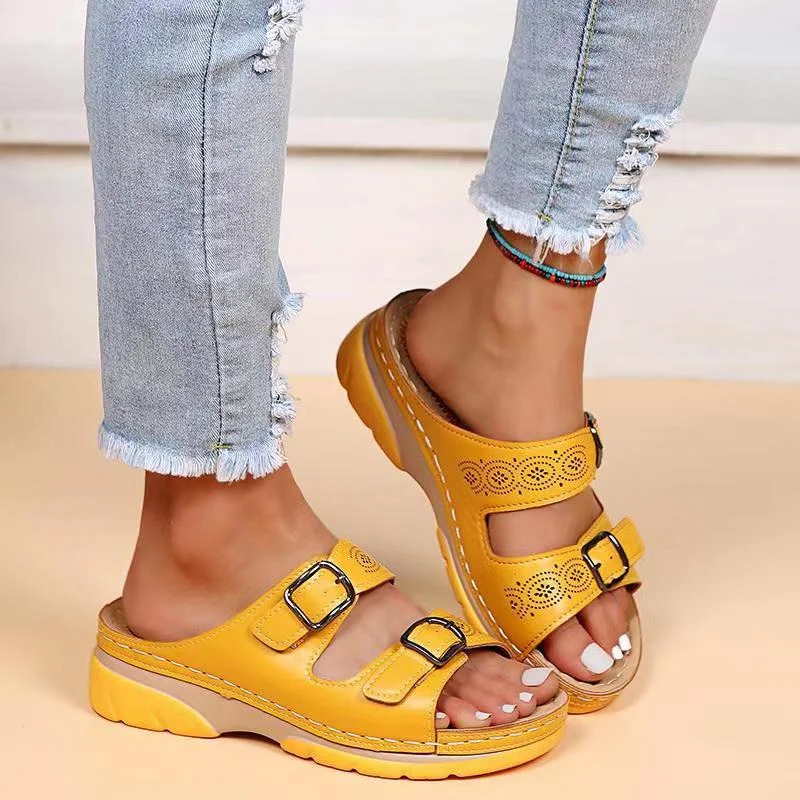 Orthopaedic Women's Comfort Sandals with Gel Sole – Sofia