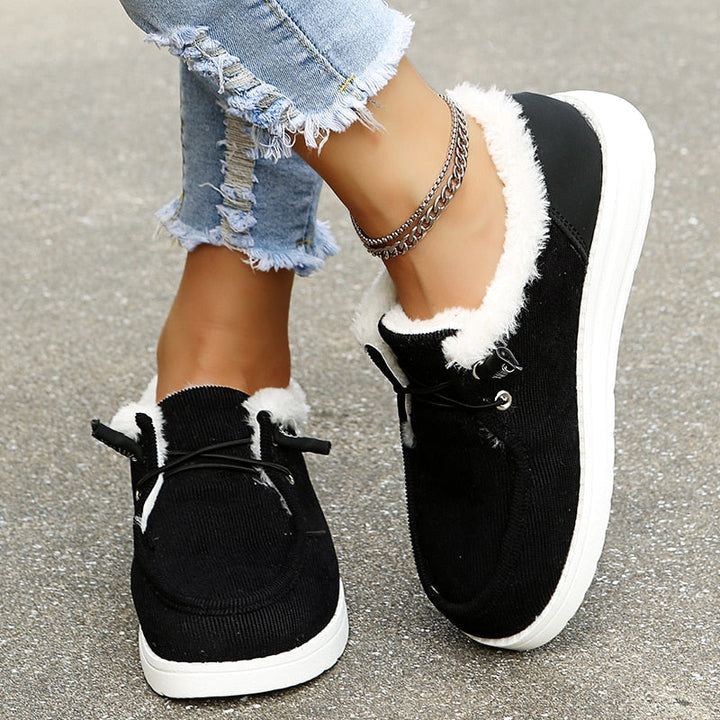 Women's Plush-Lined Slip-On Winter Shoes – Maren