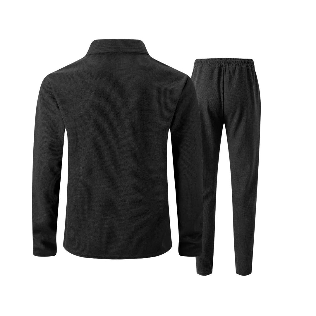 Men's Slim Fit Set – With Zip, Suitable for Casual and Sporty Activities
