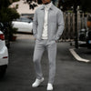 Men's Slim Fit Set – With Zip, Suitable for Casual and Sporty Activities