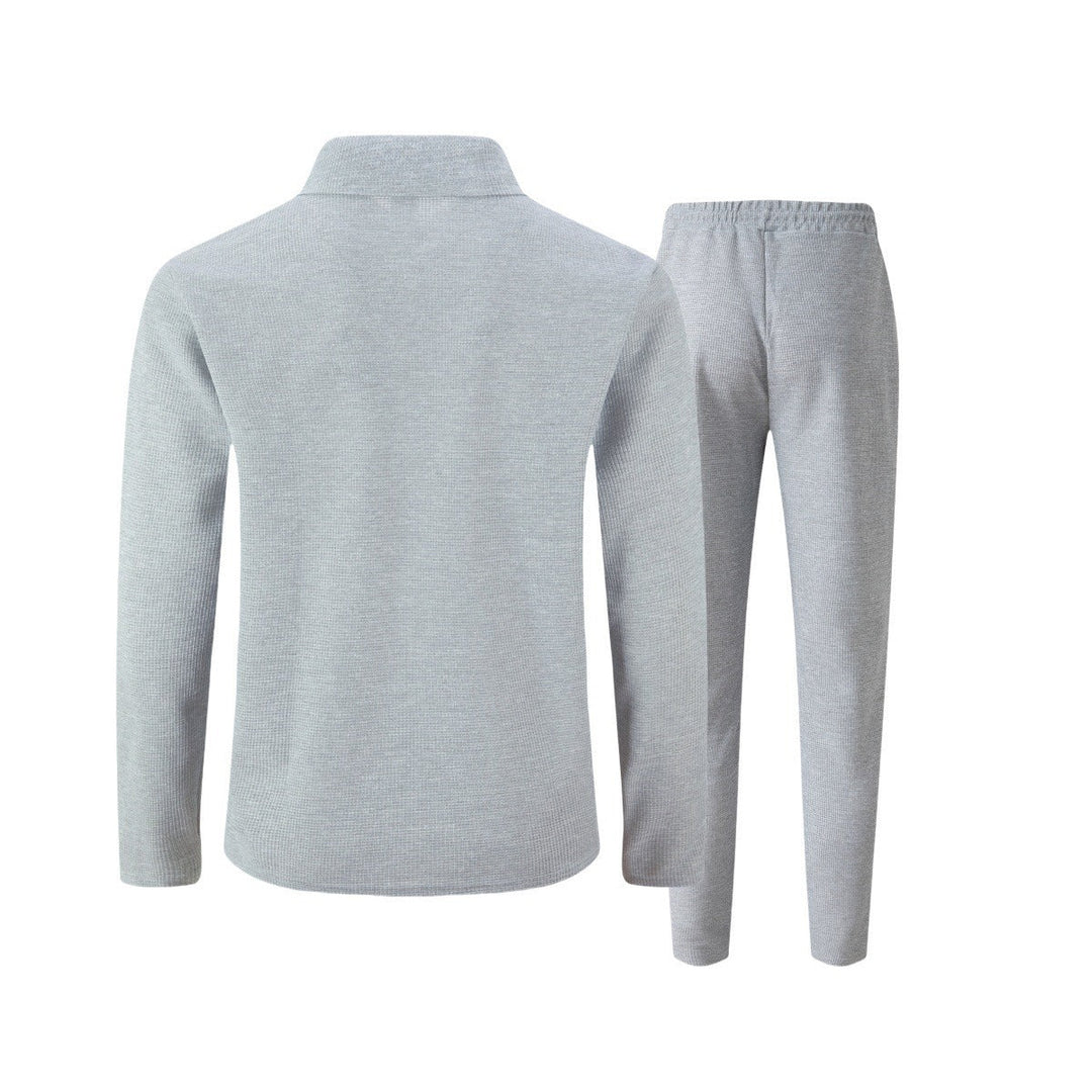 Men's Slim Fit Set – With Zip, Suitable for Casual and Sporty Activities