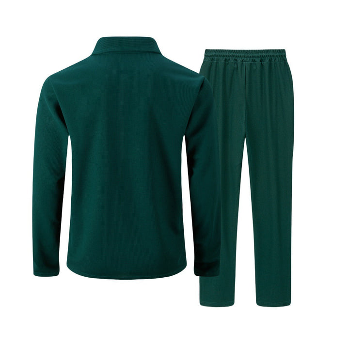 Men's Slim Fit Set – With Zip, Suitable for Casual and Sporty Activities