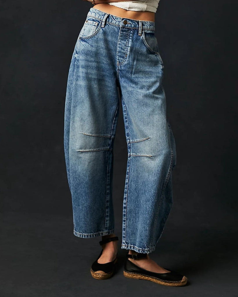 Women's Barrel-Leg Jeans – Maribel Autumn Edition