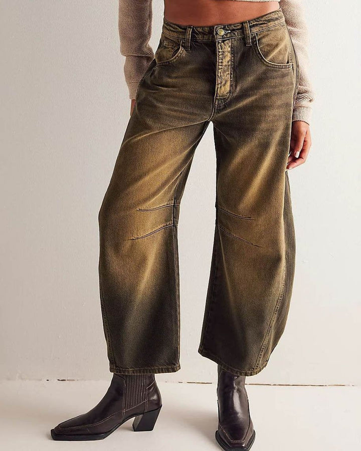 Women's Barrel-Leg Jeans – Maribel Autumn Edition