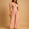 Flattering Puff Sleeve fit Jumpsuit for Women