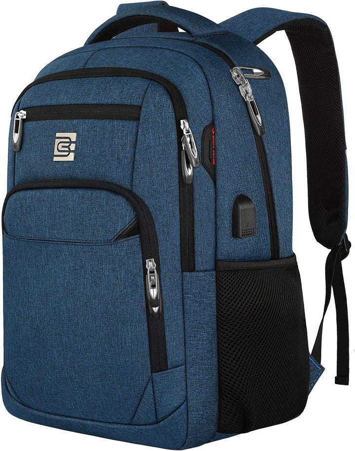 Slim Anti-Theft Laptop Backpack with USB Charging Port