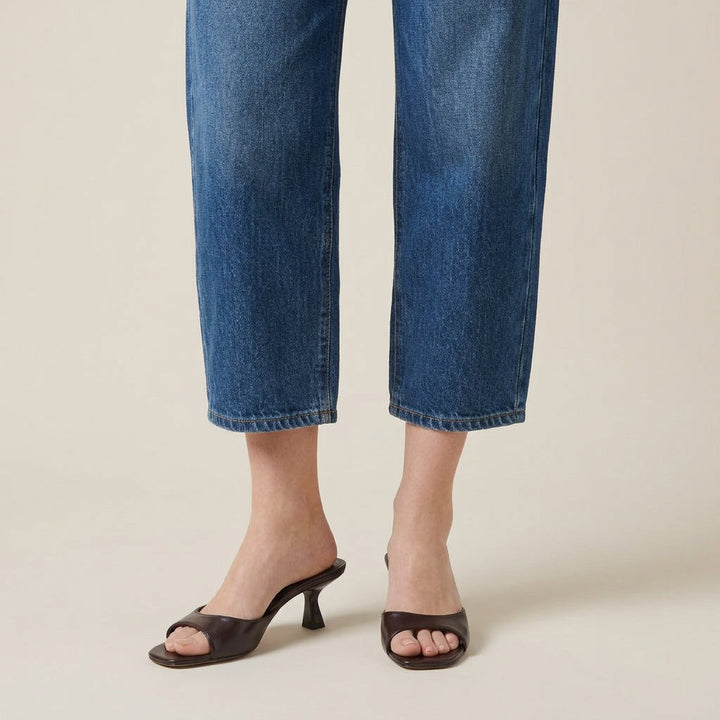 Women's Open-Heel Heeled Sandals – Square Toe