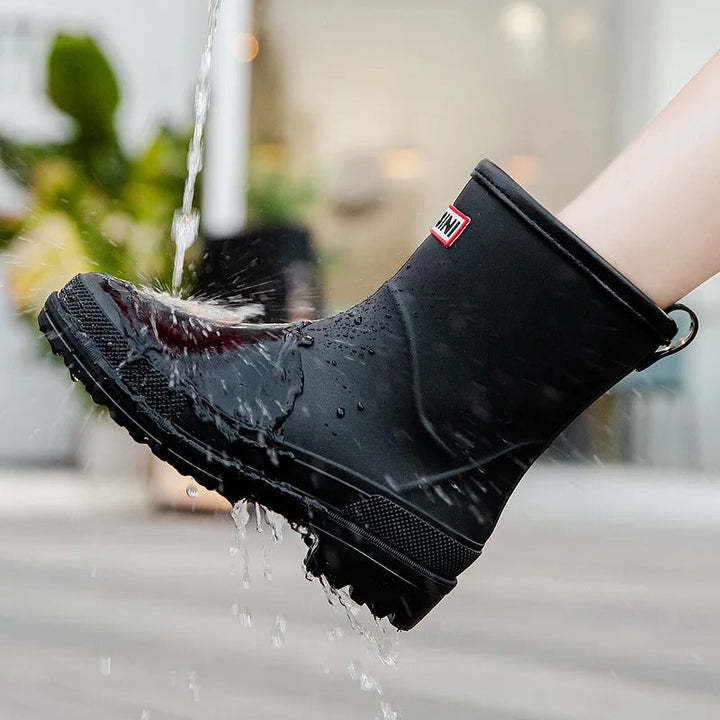 AquaStride 2.0 | Stylish Mid-Calf Waterproof Wellies for Women