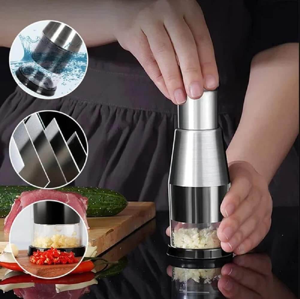 Manual Stainless Steel Vegetable Chopper - ChefChop Pro
