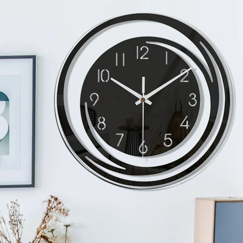Modern Circular Design Wall Clock - Elegant Interior Decoration