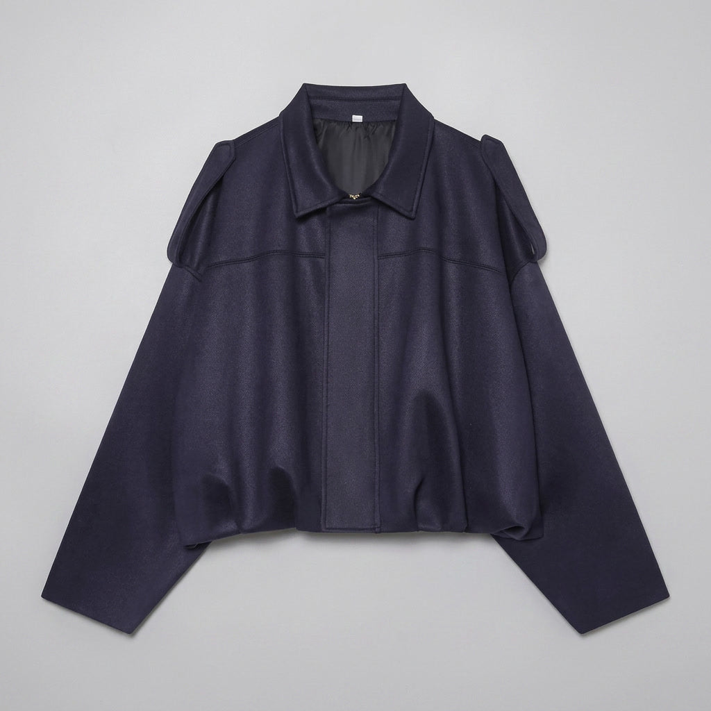 Women's Suede Bomber Jacket Cropped with Tailored Fit