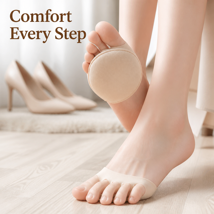 Cushioned Gel Insoles with Non-Slip Grip, Invisible Fit for Heels, Flats and Sneakers