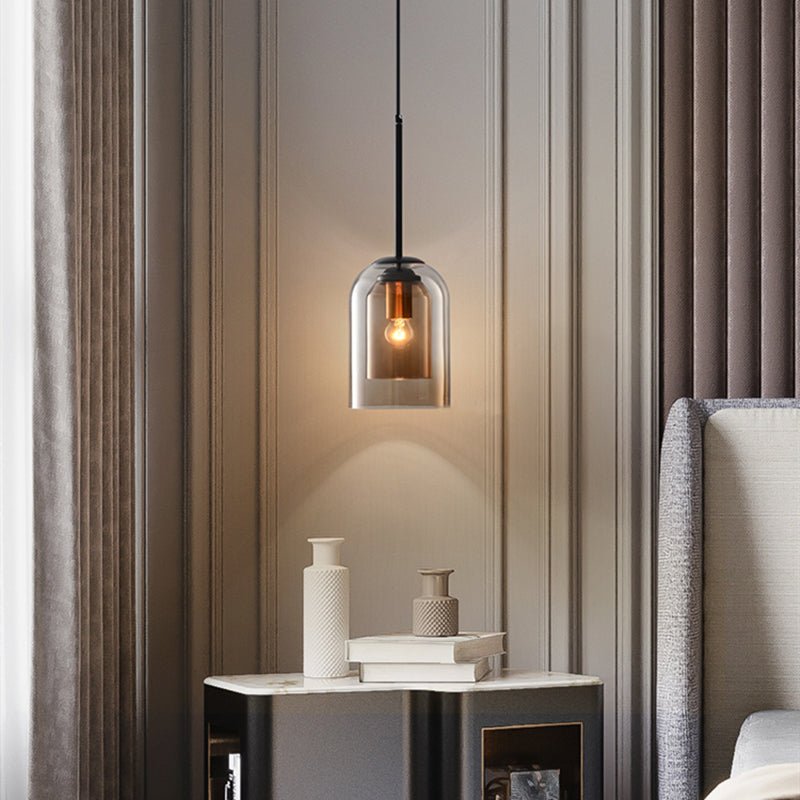 Stylish Double Glass Pendant Light - AuraGlas