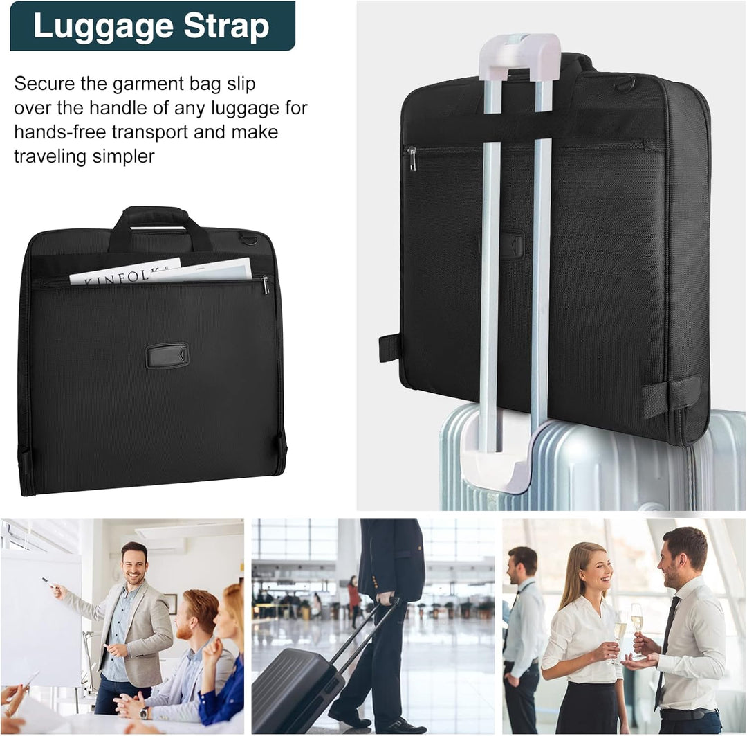 Foldable Waterproof Travel Garment Bag – Portable Suit Organiser with Strap