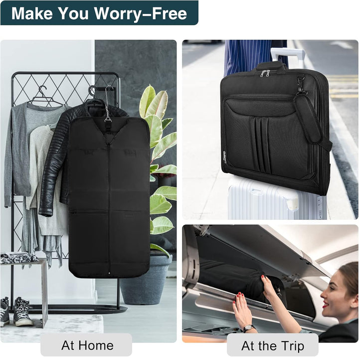 Foldable Waterproof Travel Garment Bag – Portable Suit Organiser with Strap