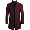 Long Formal Men’s Coat with Timeless Elegance