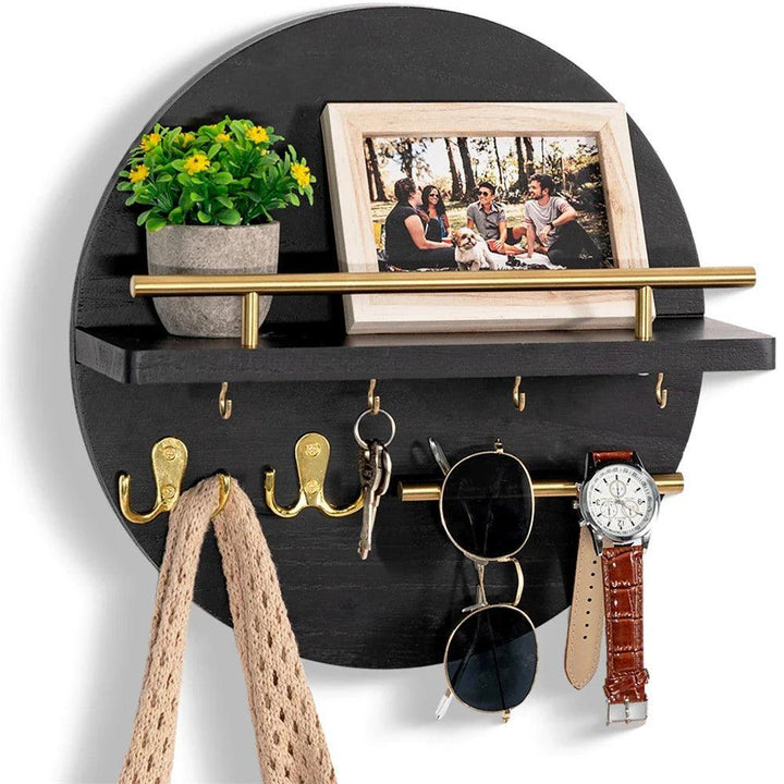 Round Wooden Key Holder | Eco-Friendly and Stylish