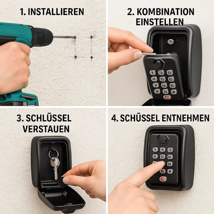 Outdoor Key Safe | Key Box with Code | SafeHaus