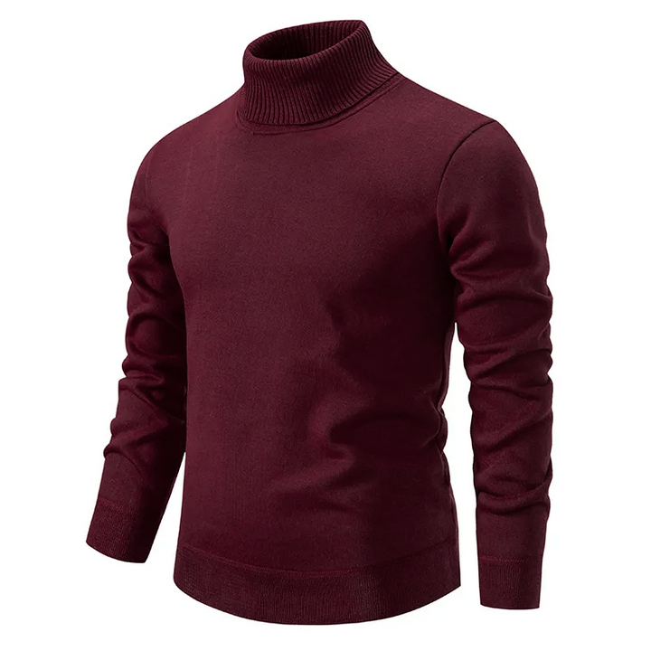Soft and Comfortable Men's Cotton Roll-Neck Sweater – Jonas