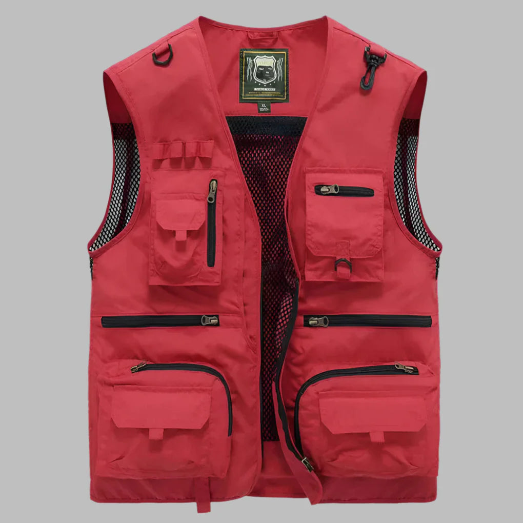 Multi‑Pocket Summer Vest for Men