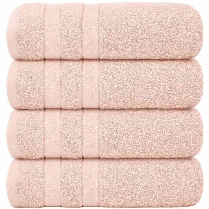 4-Piece Jumbo Bath Towel Set - Quick Dry Bathroom Towels