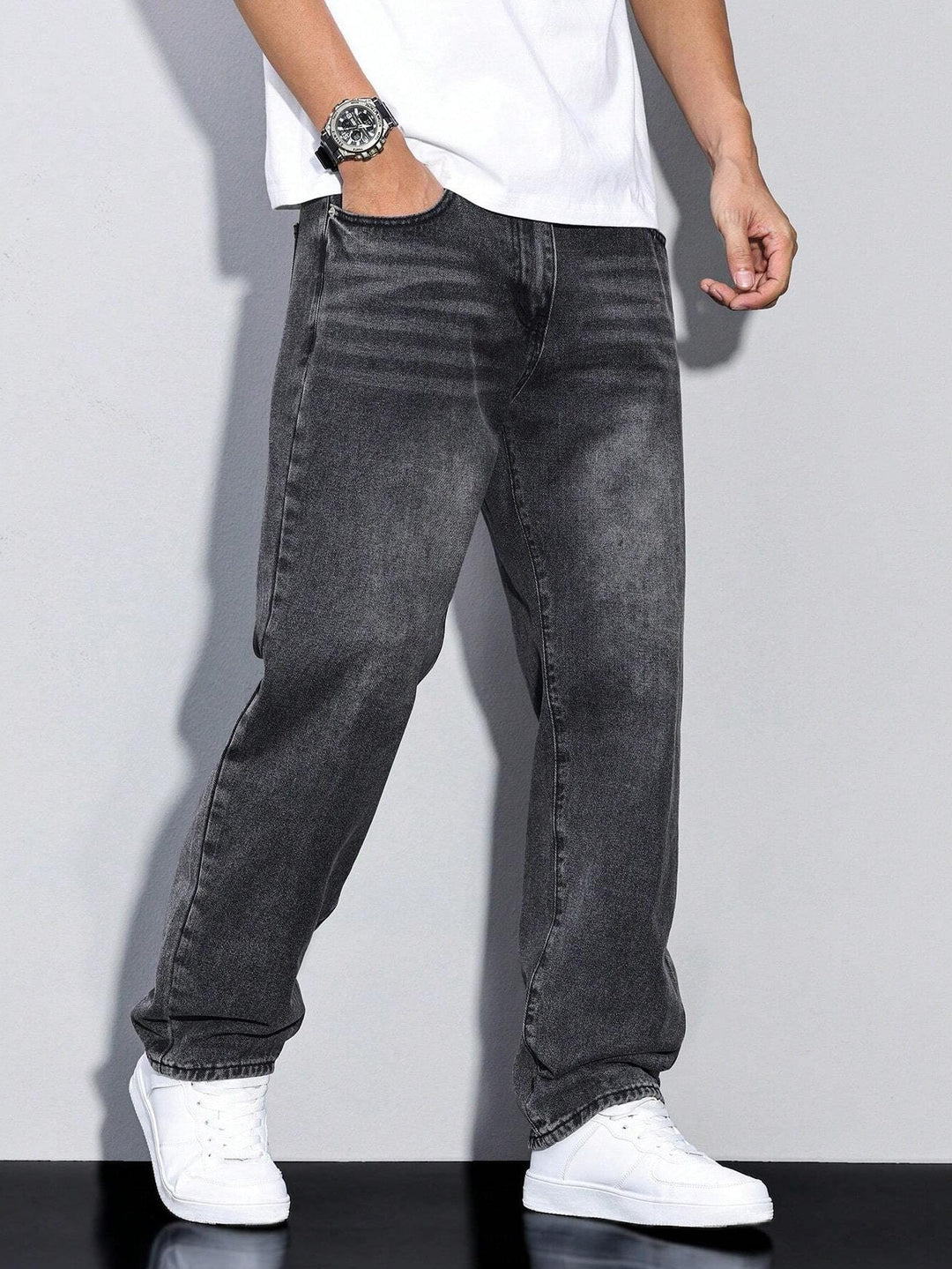 Men's Straight-Leg Jeans – Straight Fit Denim Pants