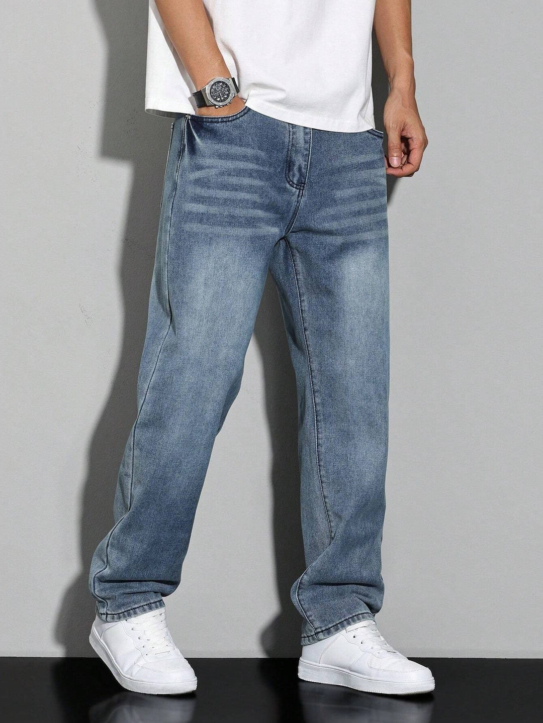 Men's Straight-Leg Jeans – Straight Fit Denim Pants