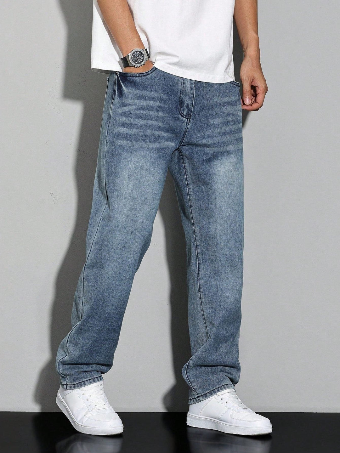 Men's Straight-Leg Jeans – Straight Fit Denim Pants
