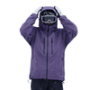 Unisex Snow Jacket with Hood, Zip Pockets and Drawstring Hem