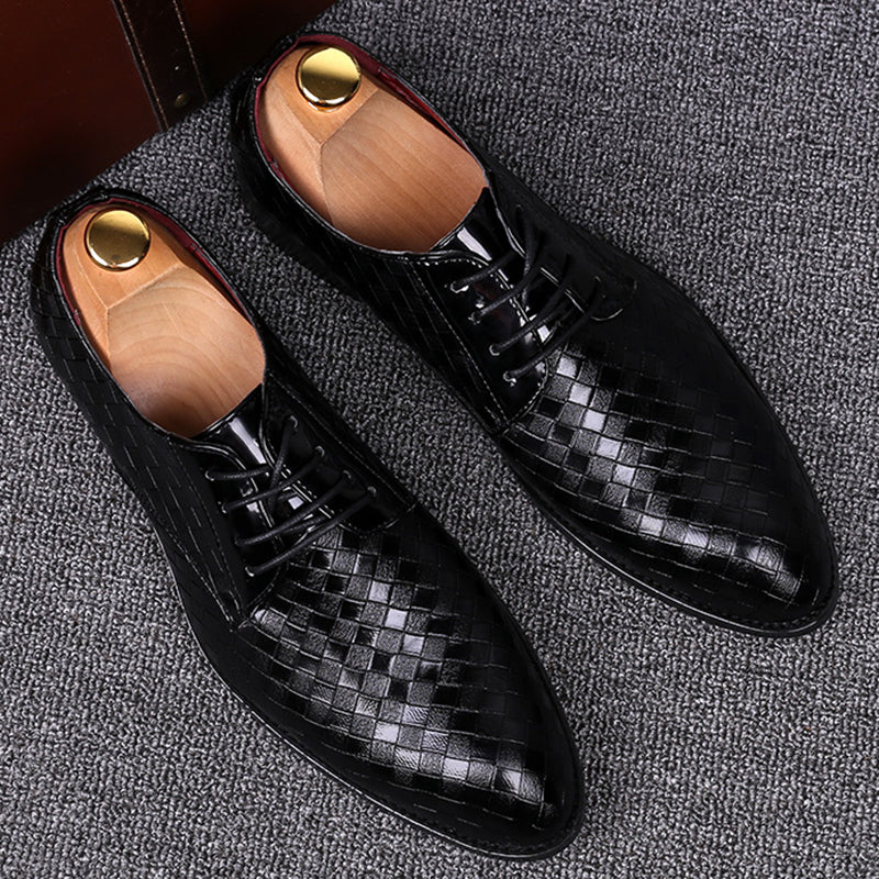 Stylish Leather Lace-Up Shoes for Men – Casper