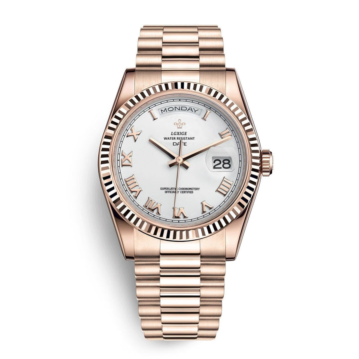 Premium Automatic Movement with Day and Date Function – Solan