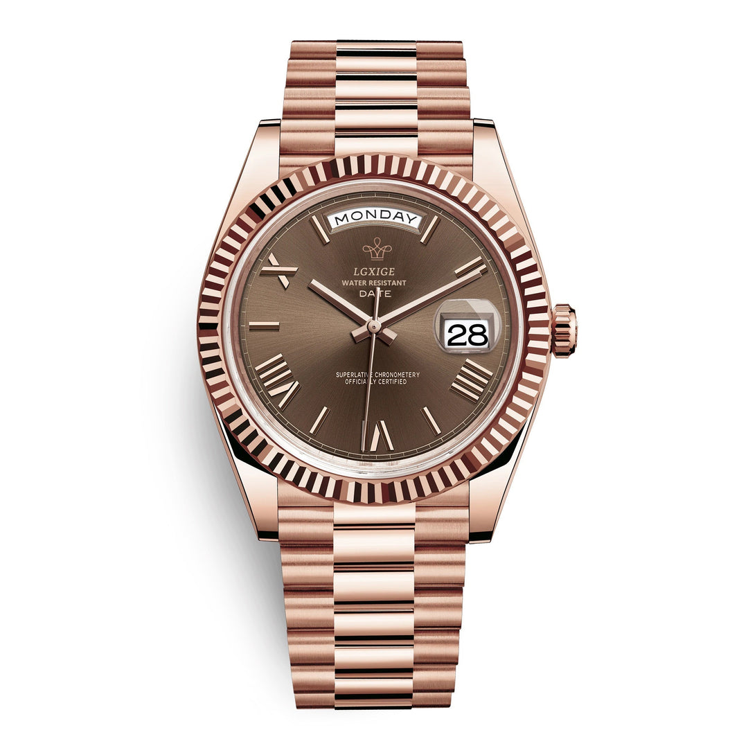 Premium Automatic Movement with Day and Date Function – Solan
