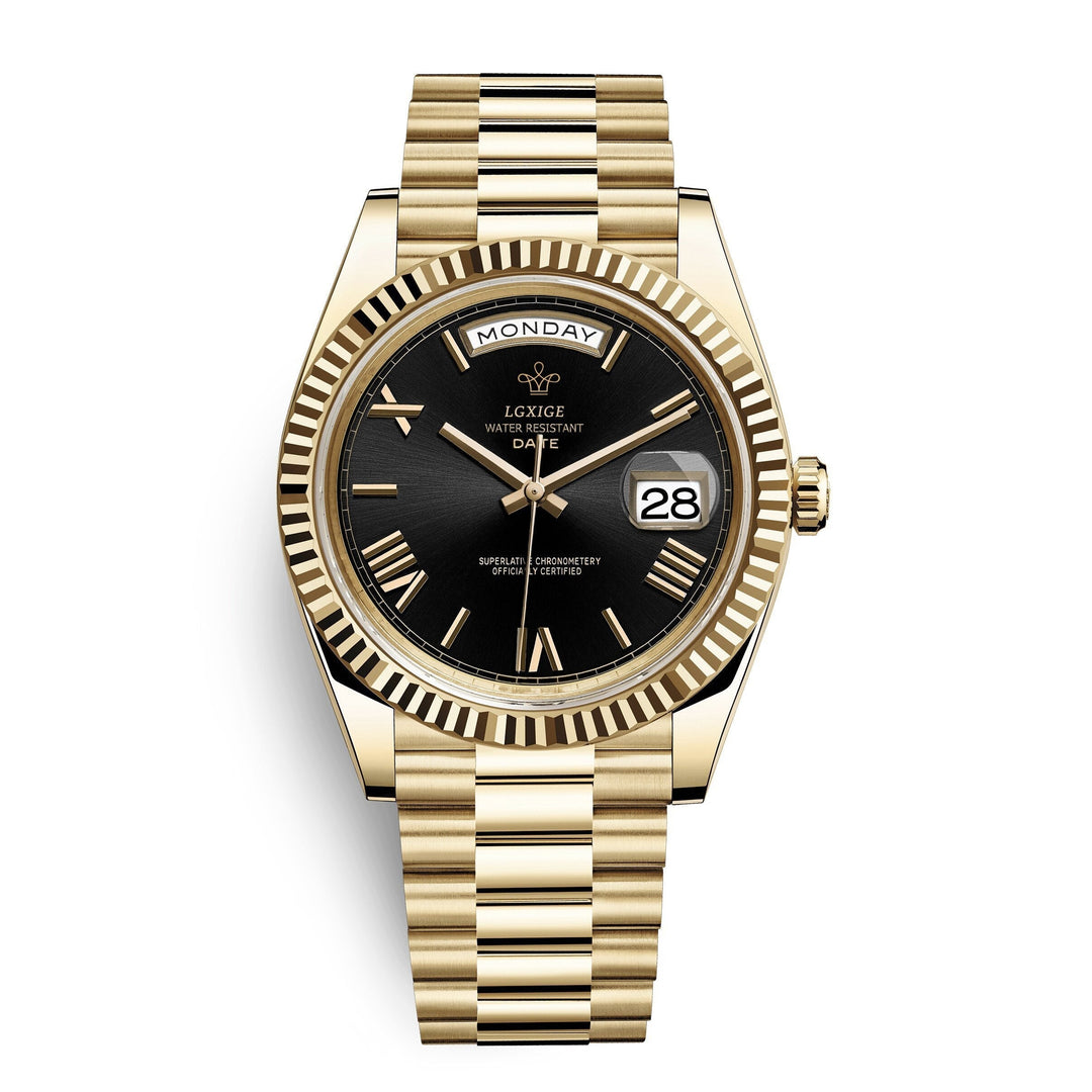 Premium Automatic Movement with Day and Date Function – Solan