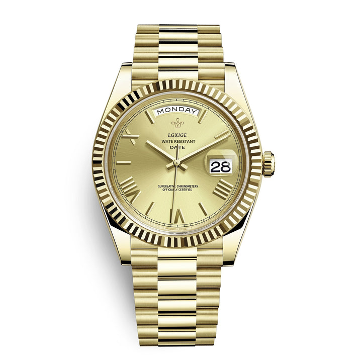 Premium Automatic Movement with Day and Date Function – Solan