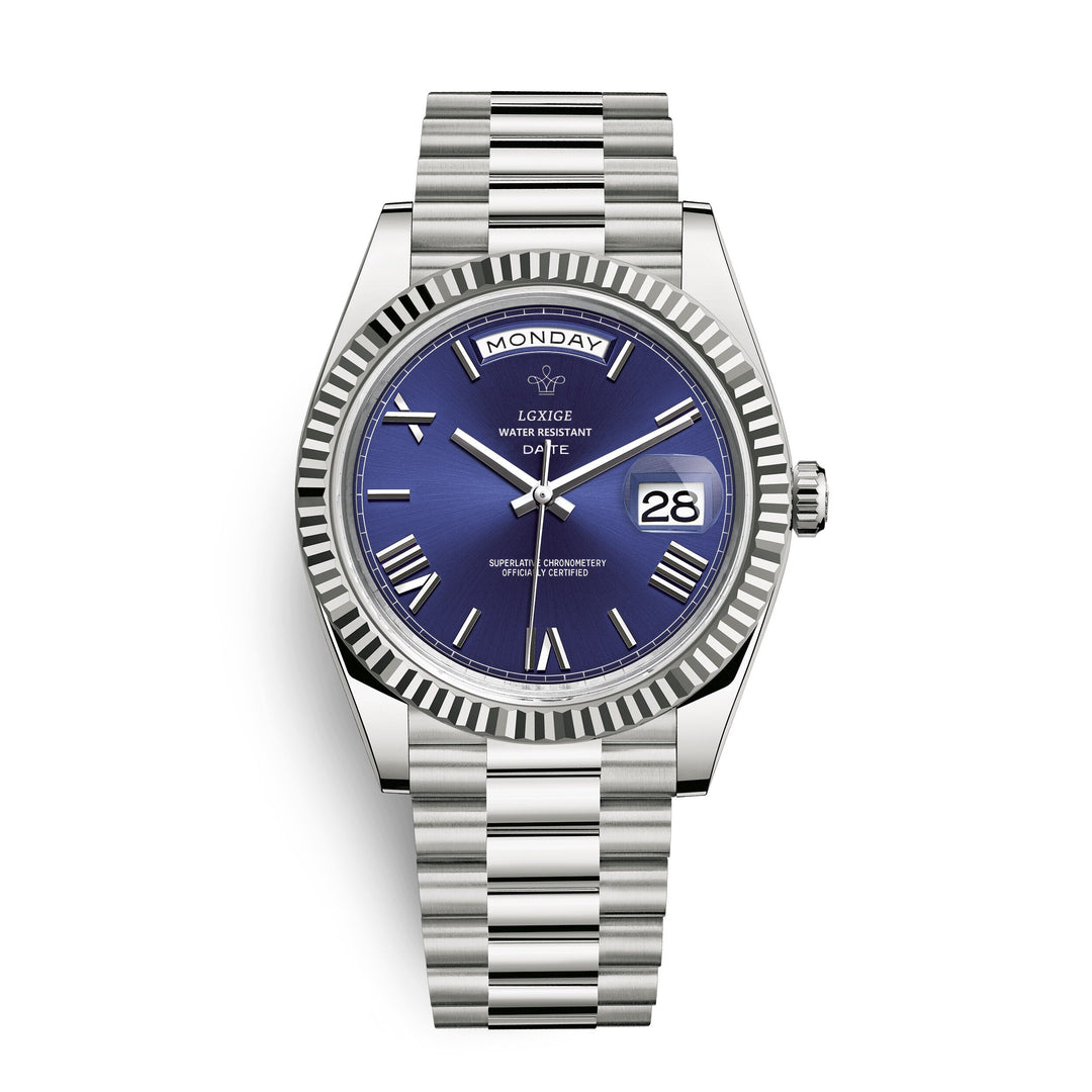 Premium Automatic Movement with Day and Date Function – Solan