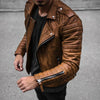 Men's Leather Biker Jacket – Cael