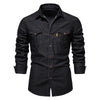 Stretch Cotton Denim Shirt - Logan