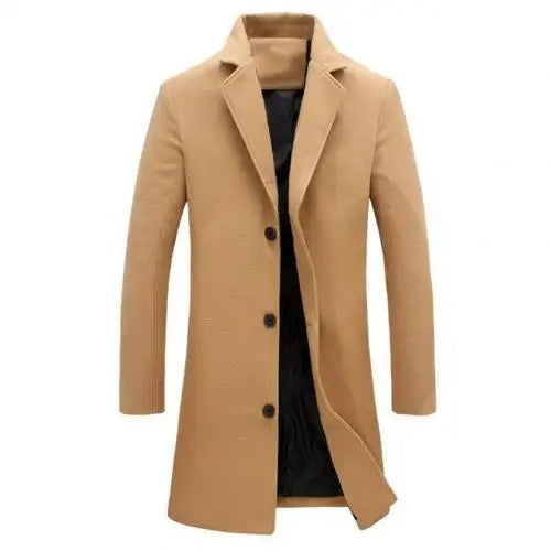 Men's Wool Coat for Autumn and Winter - Tomas