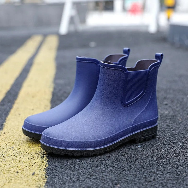 Luxurious Mid-Calf Waterproof Men's Rain Boots - Lucas Rain Walk