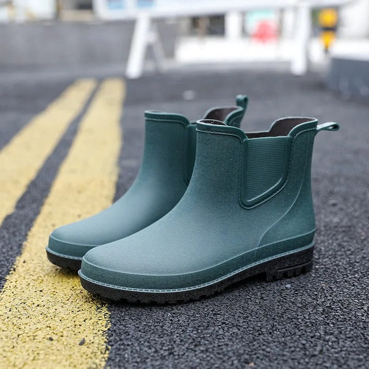 Luxurious Mid-Calf Waterproof Men's Rain Boots - Lucas Rain Walk