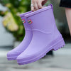 AquaStride 2.0 | Stylish Mid-Calf Waterproof Wellies for Women