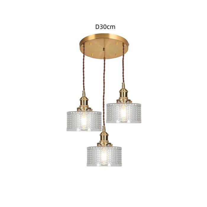 Ottilia Elegantie Pendant Lamp - Chic Adjustable Vintage Glass