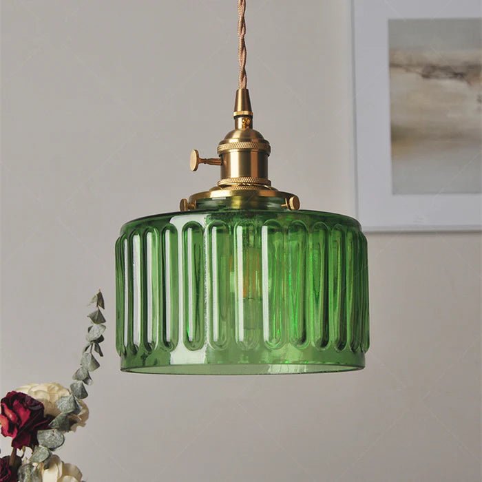 Ottilia Elegantie Pendant Lamp - Chic Adjustable Vintage Glass