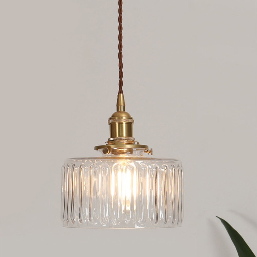 Ottilia Elegantie Pendant Lamp - Chic Adjustable Vintage Glass