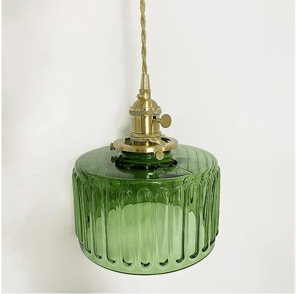 Ottilia Elegantie Pendant Lamp - Chic Adjustable Vintage Glass