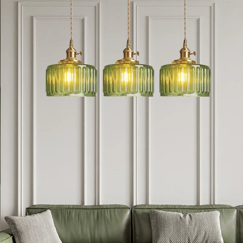 Ottilia Elegantie Pendant Lamp - Chic Adjustable Vintage Glass