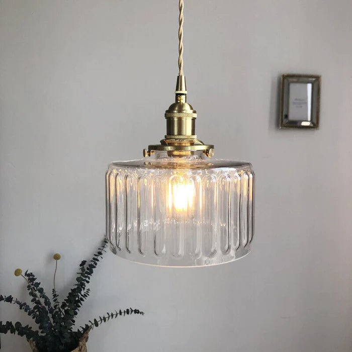 Ottilia Elegantie Pendant Lamp - Chic Adjustable Vintage Glass