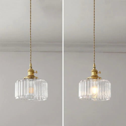 Ottilia Elegantie Pendant Lamp - Chic Adjustable Vintage Glass
