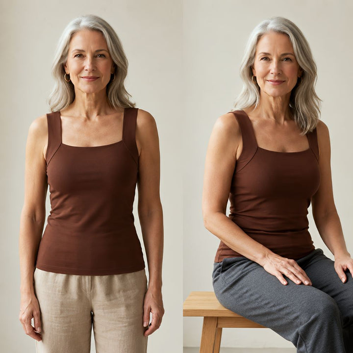 Comfort Tank Top with Built-In Bra Support